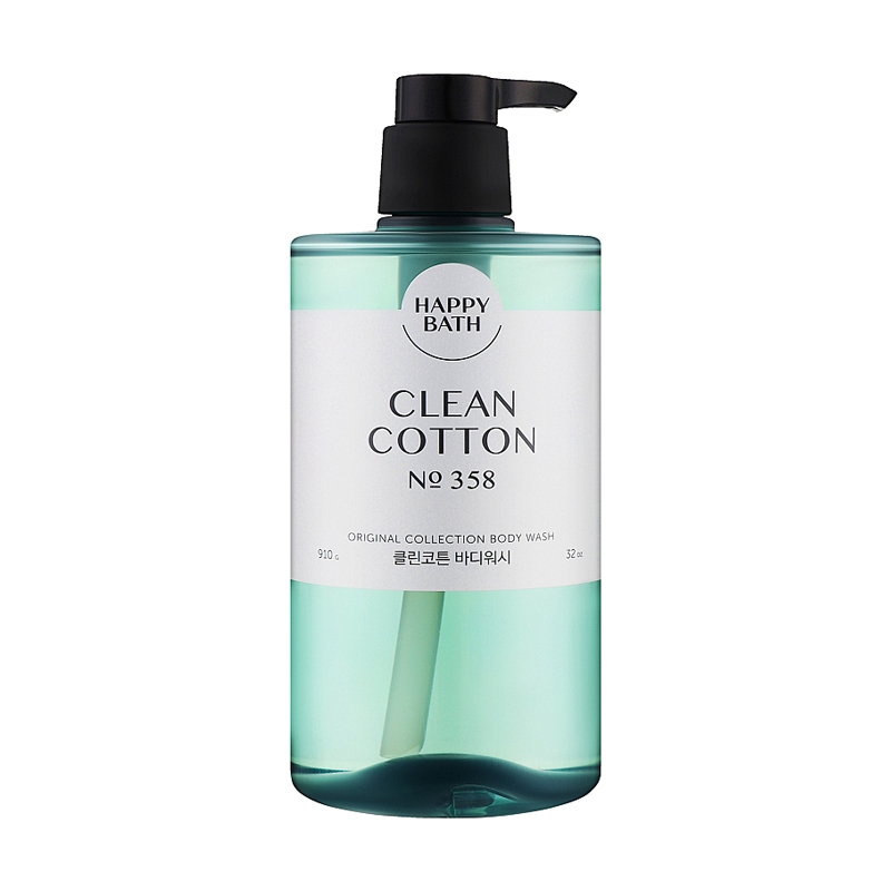 Парфумований гель для душу Happy Bath Original Collection Clean Cotton No.358 Body Wash, 910 г
